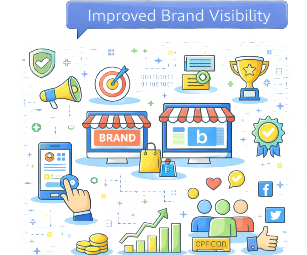 Improved Brand Visibility