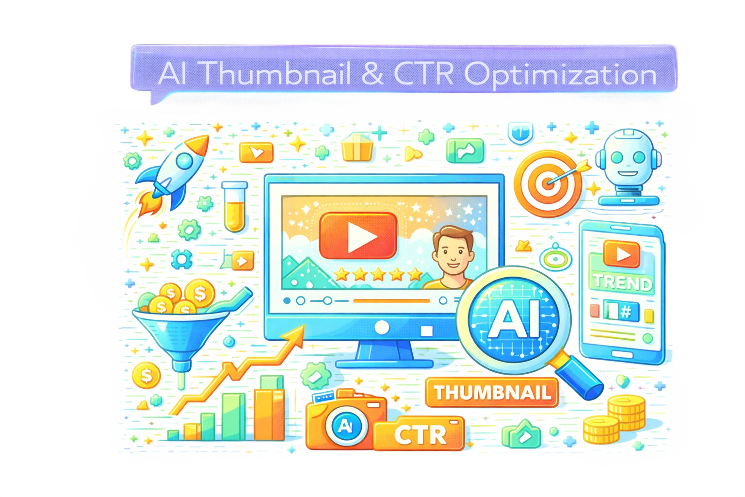 AI Thumbnail & CTR Optimization​