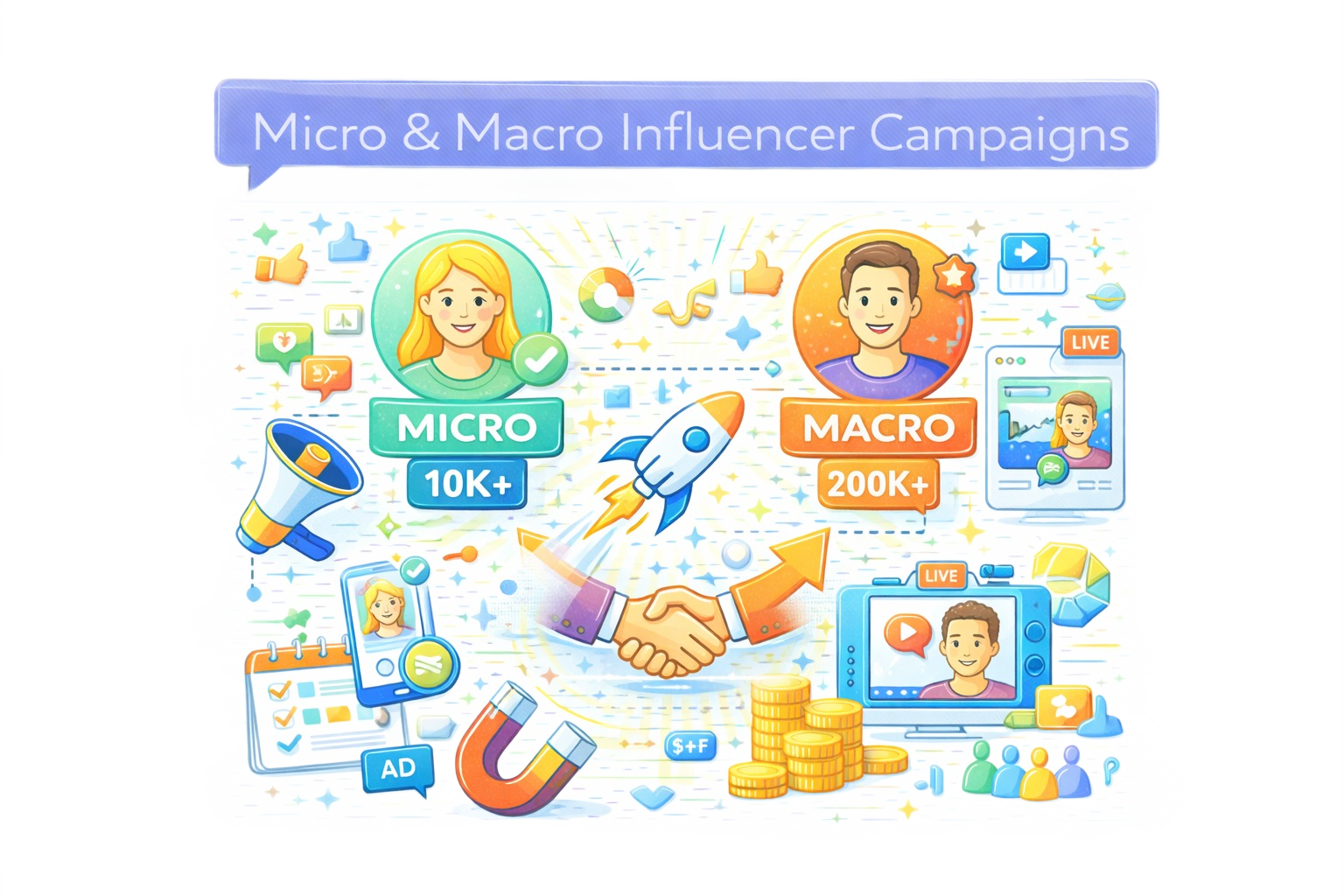 Micro & Macro Influencer Campaigns​