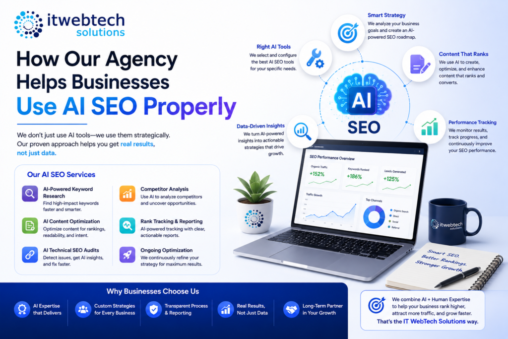How Our Agency Helps Businesses Use AI SEO Properly