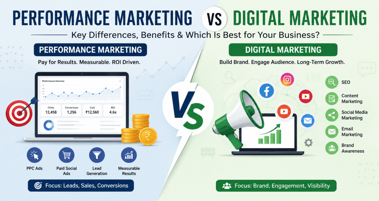 Performance Marketing vs Digital Marketing
